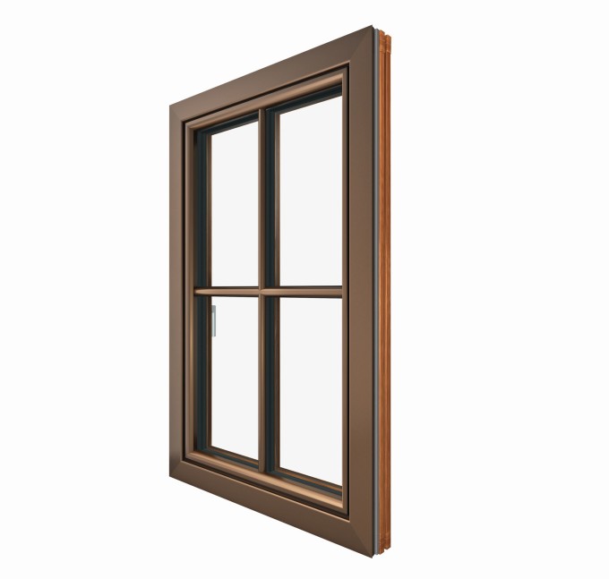 Okno aluminiowo-drewniane